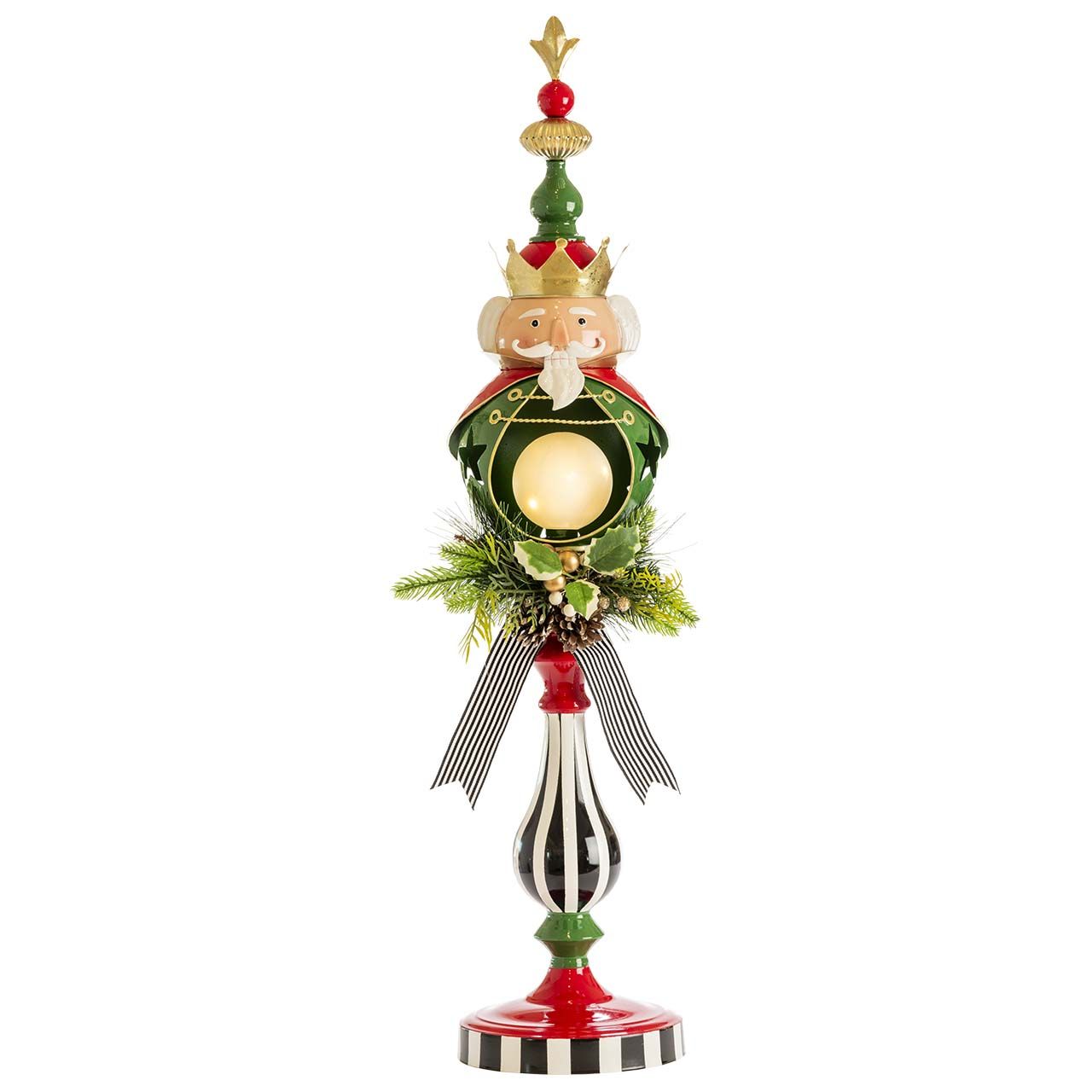 SOLDATINO STILIZZATO IN METALLO CON LED H. 82